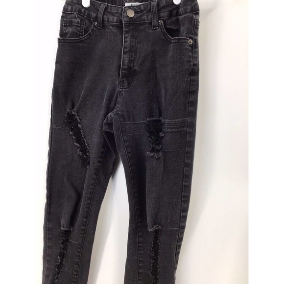 Vince Blue Jean Distressed Women’s Size 1 Black - Picture 3 of 12